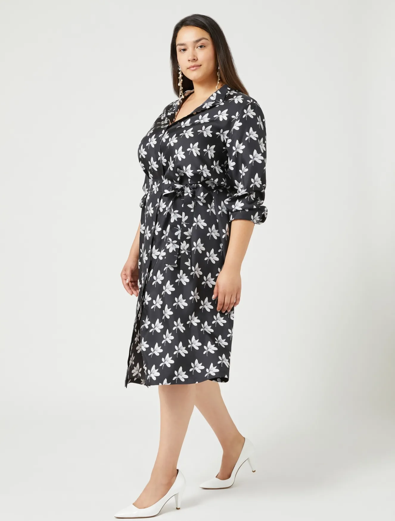 Abito chemisier in twill