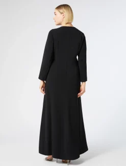 Abito in cady con tulle