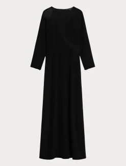 Abito in cady con tulle