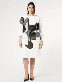 Abito in cady stampato