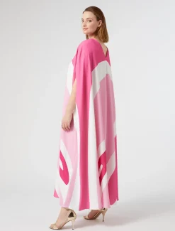 Abito in cady stampato