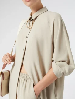 Abito in crêpe envers satin