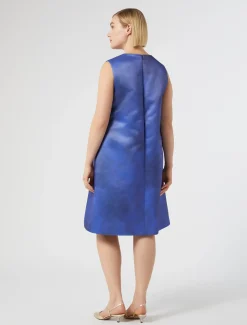 Abito in duchesse con stampa