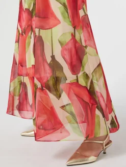 Abito in georgette stampata