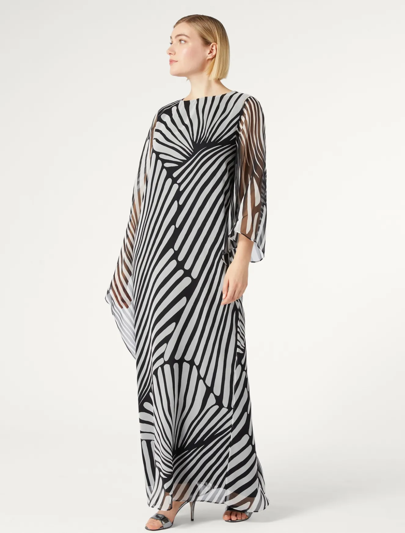 Abito in georgette stampato