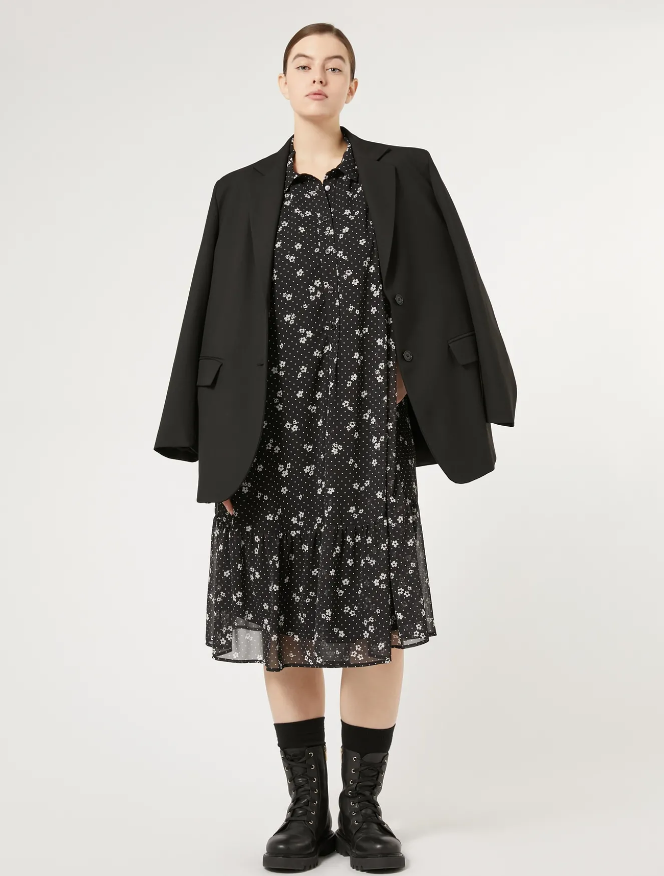 Abito in georgette stampata