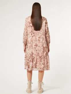 Abito in georgette stampata