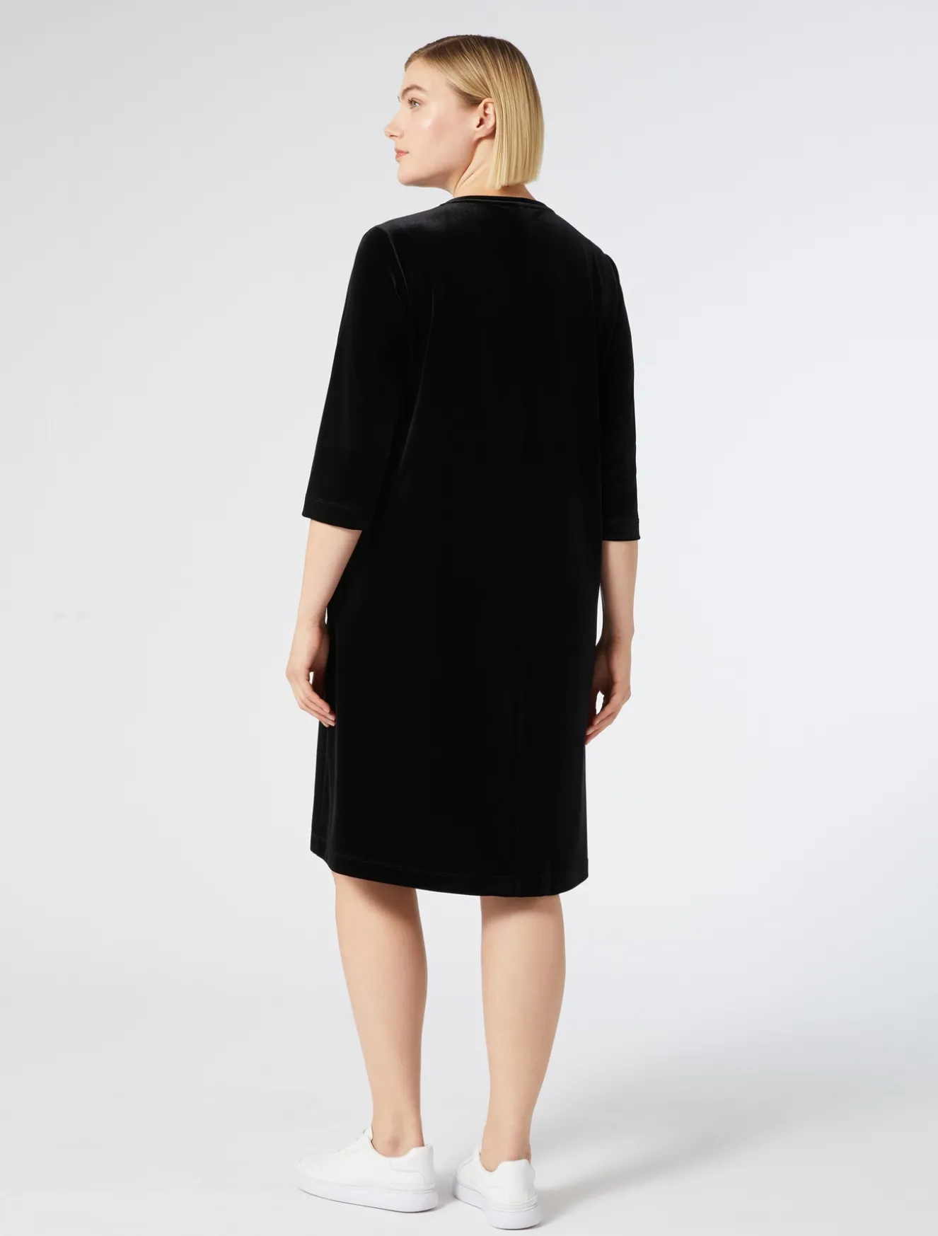 Abito in jersey di velluto