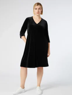 Abito in jersey di velluto