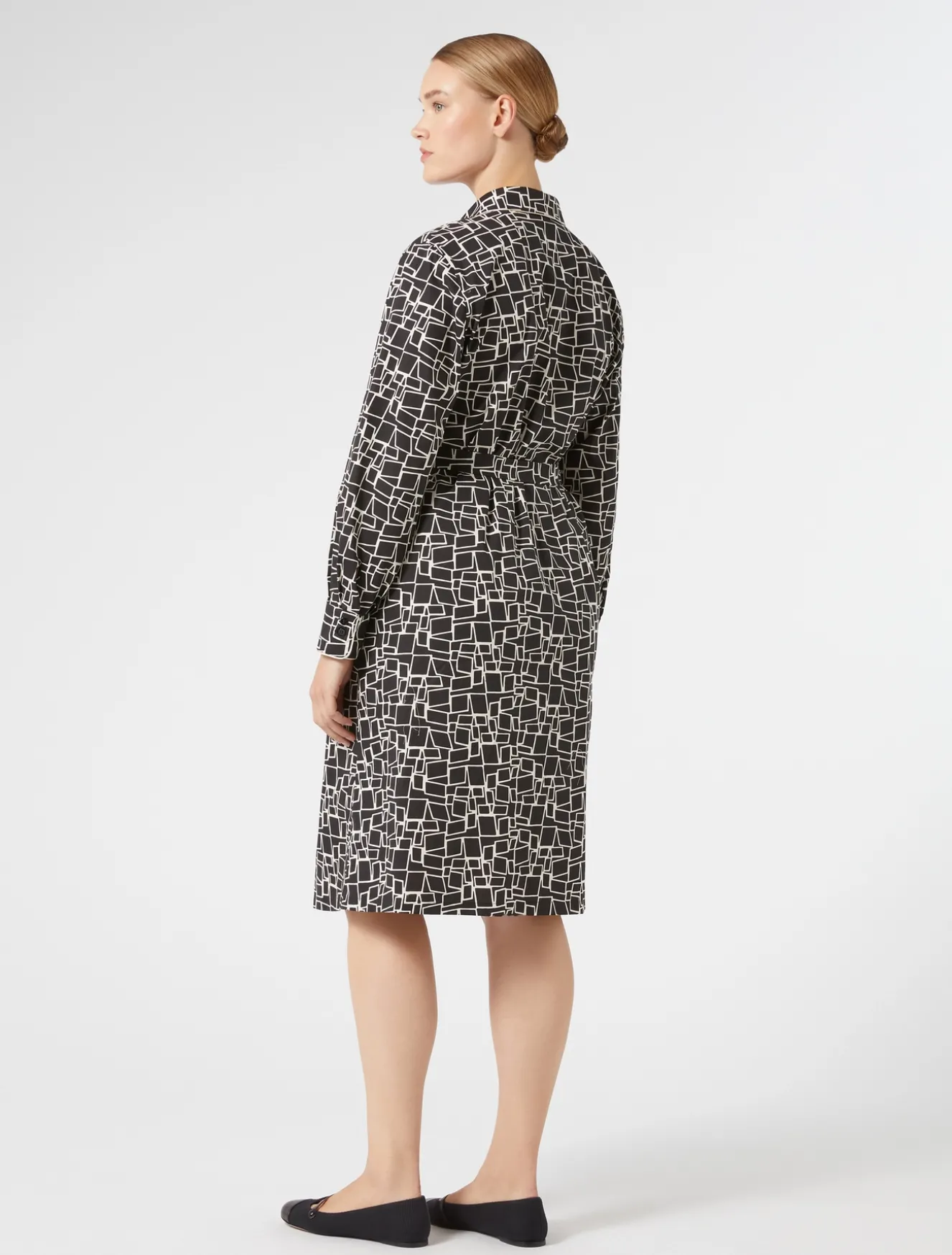 Abito in popeline con stampa