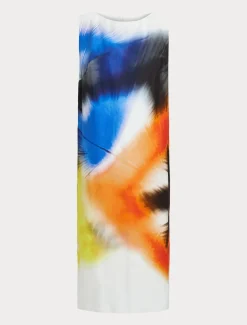 Abito in popeline stampato