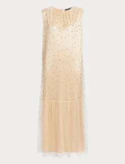 Abito in tulle con ricamo