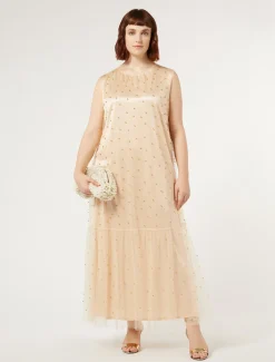 Abito in tulle con ricamo