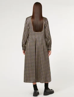Abito in twill stampato