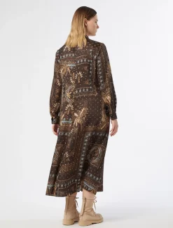 Abito in twill stampato