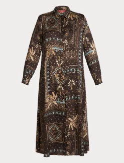 Abito in twill stampato