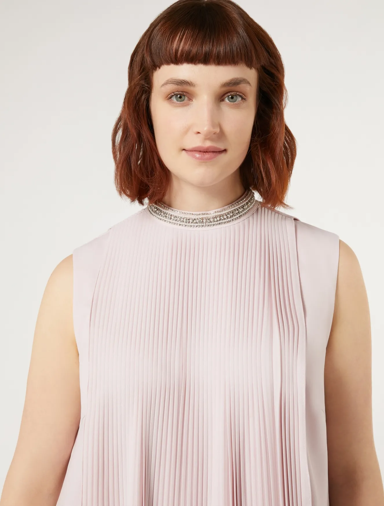 Abito longuette in crêpe