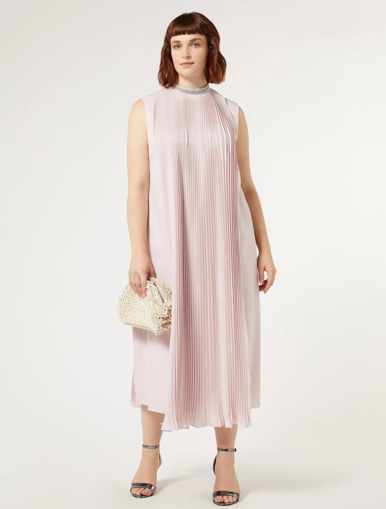 Abito longuette in crêpe