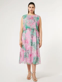 Abito longuette in georgette