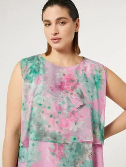 Abito longuette in georgette