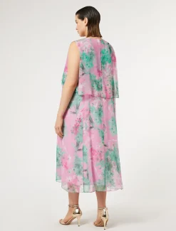 Abito longuette in georgette