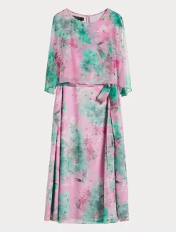 Abito longuette in georgette