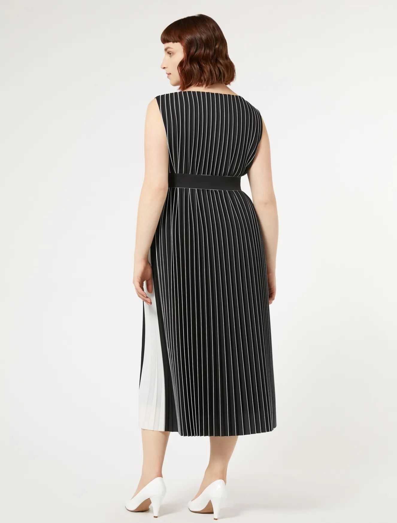 Abito lungo a plissé soleil