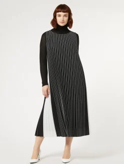 Abito lungo a plissé soleil