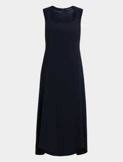 Abito lungo in cady triacetato