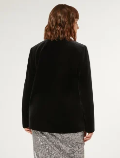 Blazer in ciniglia stretch