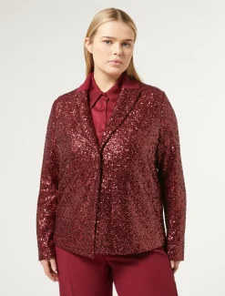 Blazer in tessuto tecnico e paillettes