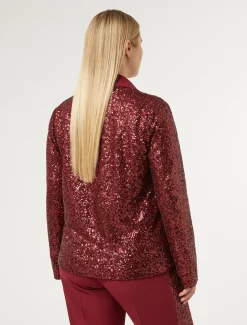 Blazer in tessuto tecnico e paillettes