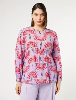 Blusa in crêpe de Chine di seta