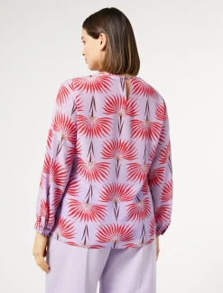 Blusa in crêpe de Chine di seta
