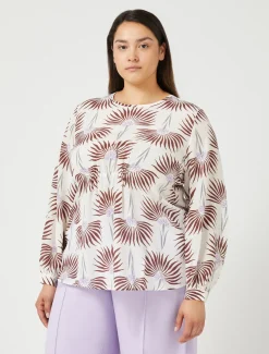 Blusa in crêpe de Chine di seta