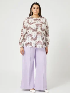 Blusa in crêpe de Chine di seta