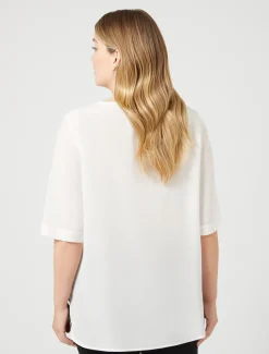 Blusa in crêpe de Chine di seta