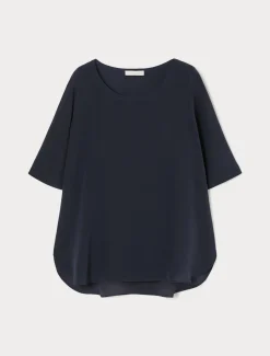 Blusa in crêpe de Chine di seta