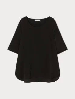 Blusa in crêpe de Chine di seta
