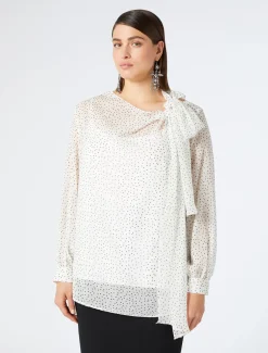 Blusa in georgette di seta