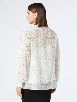 Blusa in georgette di seta
