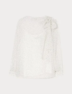 Blusa in georgette di seta