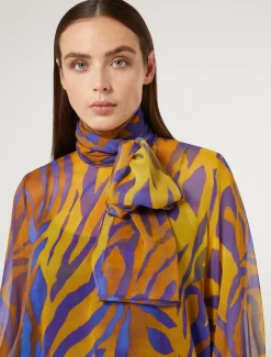 Blusa in georgette di seta