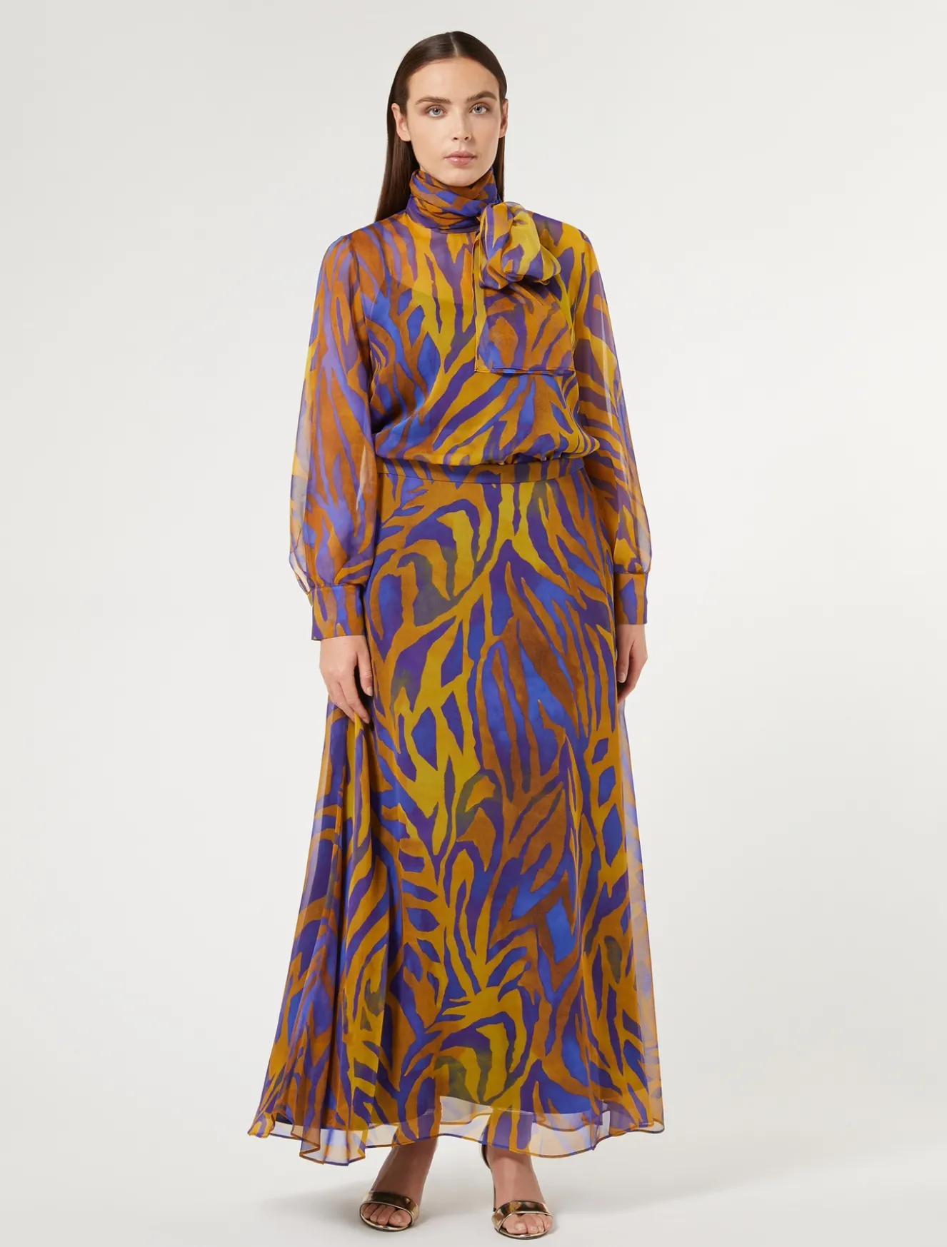 Blusa in georgette di seta