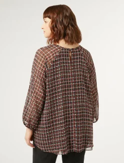 Blusa in georgette stampata