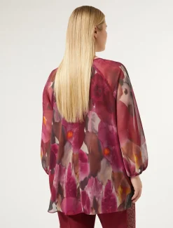 Blusa in georgette stampata