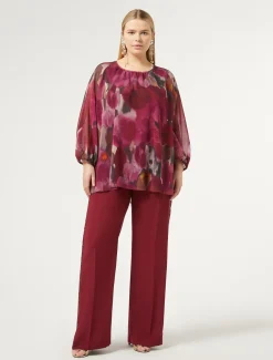 Blusa in georgette stampata