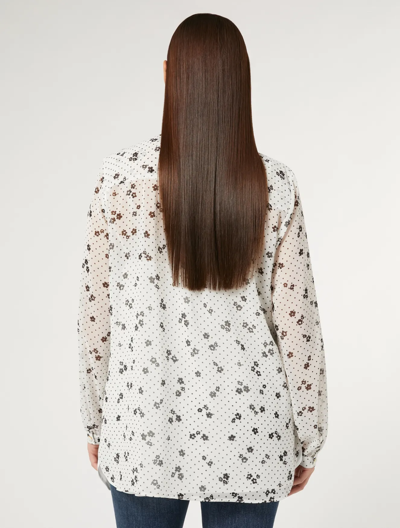 Blusa in georgette stampata