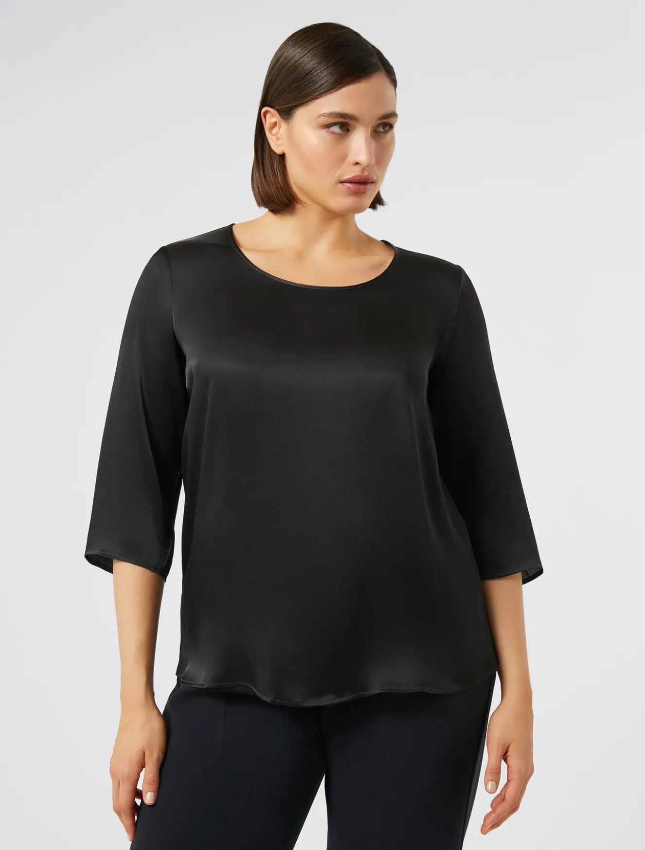 Blusa in misto seta