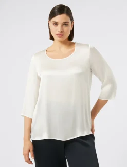 Blusa in misto seta